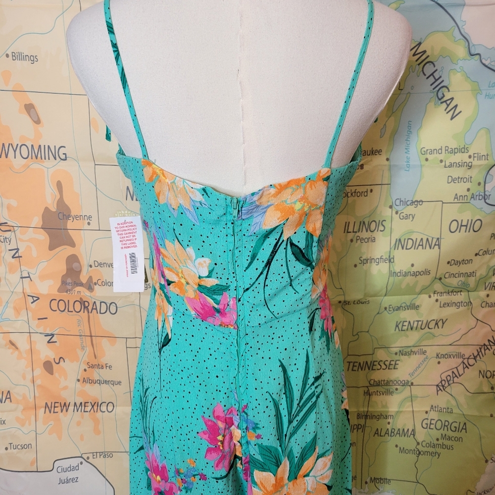 NWT Adorable Gianni Bini Long Pant Jumpsuit Beautiful Summer Colors Size S - Picture 7 of 16